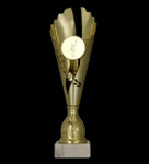Puchar plastikowy złoty H-38,5cm 7244B