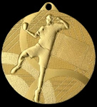 Medal stalowy 50mm złoty - piłka ręczna - MMC39050