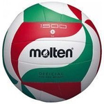 Piłka siatkowa MOLTEN  V5-M1500 zielono-biało-czerwona rozmiar 5