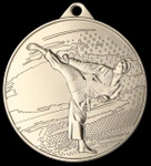 Medal 45mm srebrny - Karate MMC4509