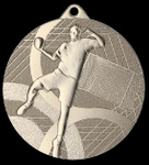 Medal stalowy 50mm srebrny - piłka ręczna - MMC39050