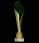 Puchar plastikowy złoto - zielony H-33,5cm 9279A